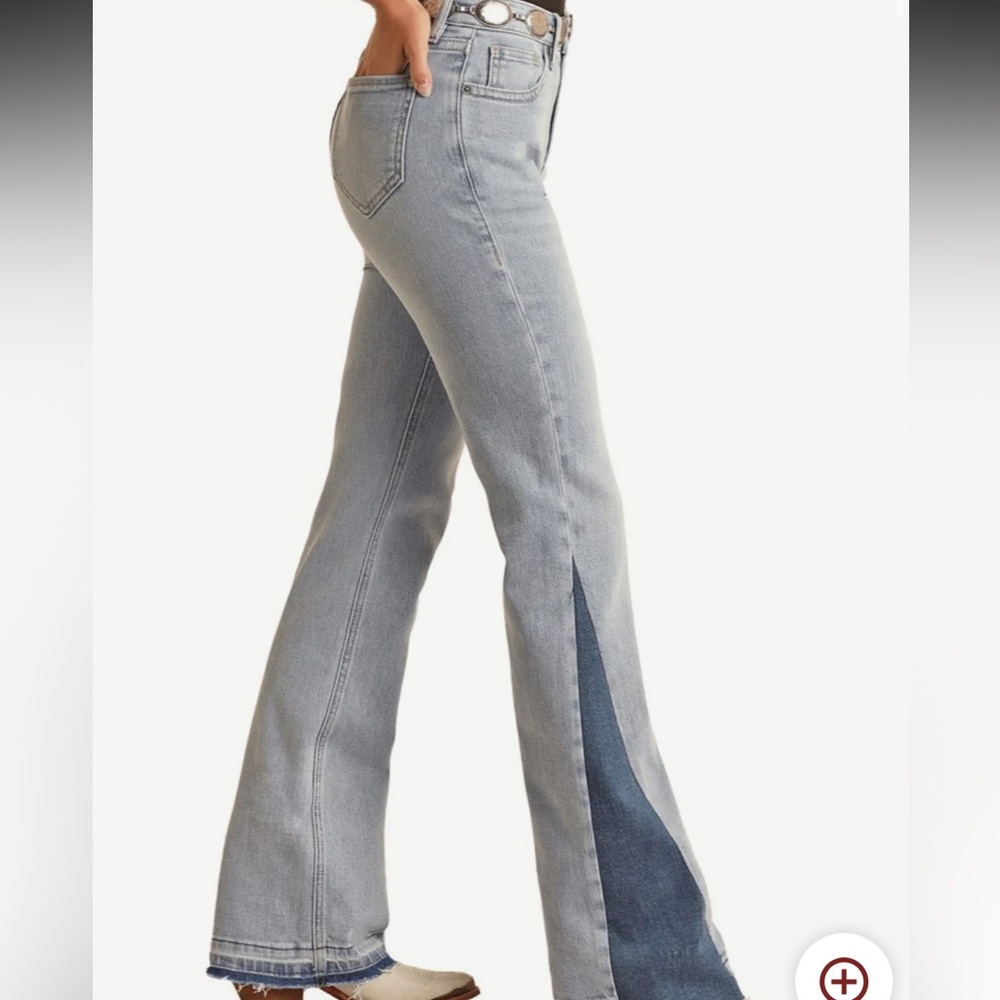 Rock and roll denim women’s jeans 26x38 
SIDE INSERT FLARE HIGH RISE JEANS